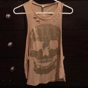 cut out distressed tank